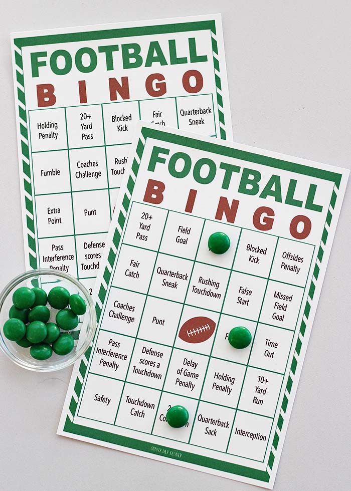 football bingo