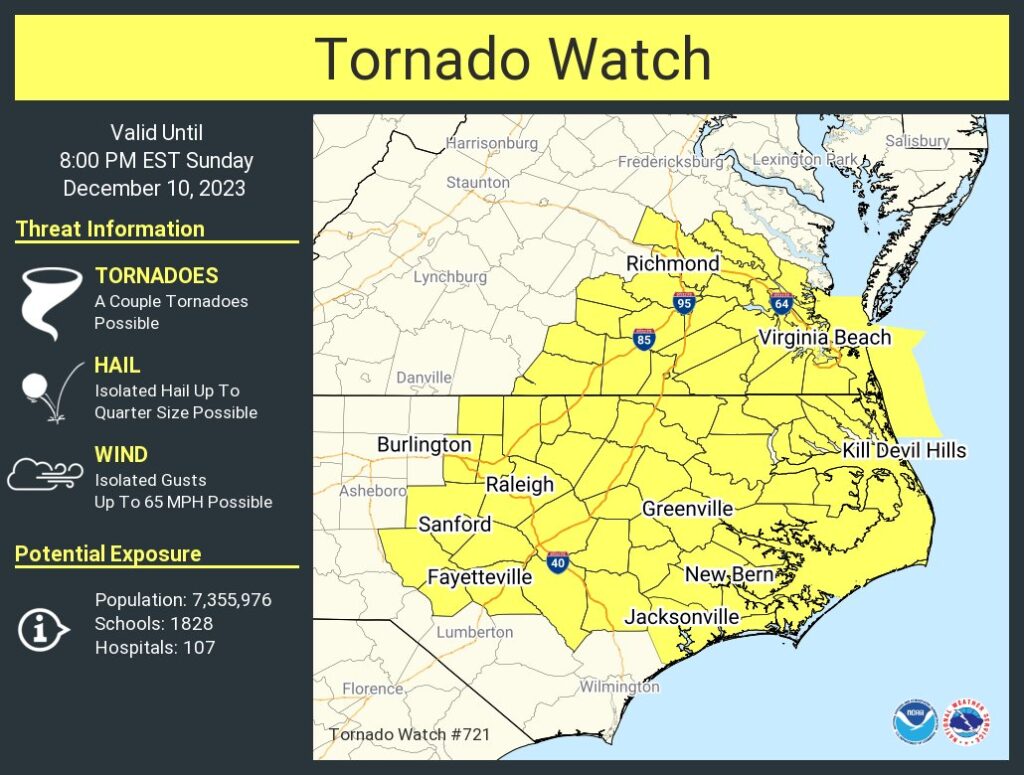 tornado watch issued for northern new york.