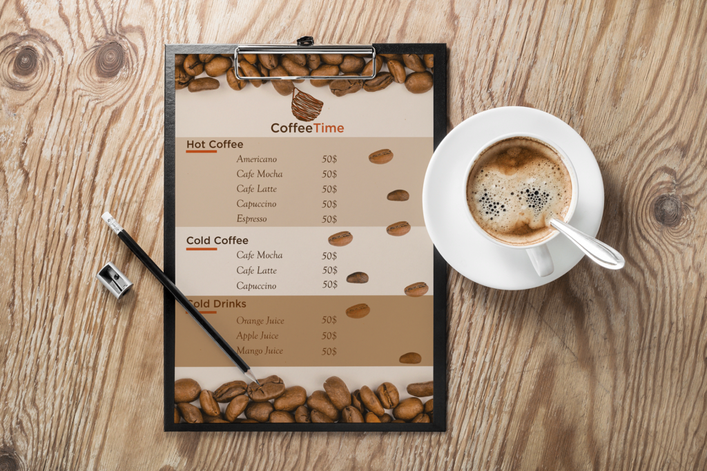 Richiamo Coffee Menu